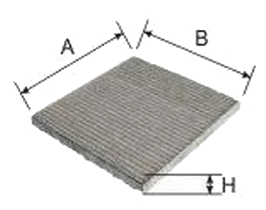 Салонный фильтр AG 156 CFC угольный GoodWill